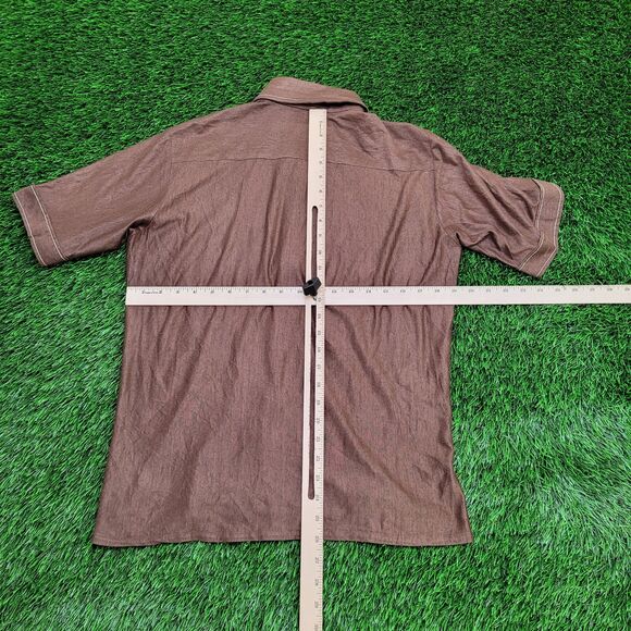 Vintage 80s MOD Hippie Button Shirt S/M19x26 Disco Western - Picture 3 of 9